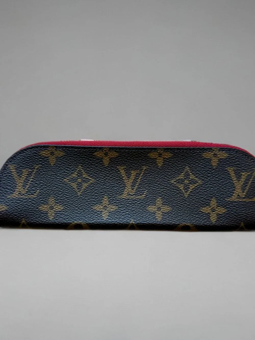 Louis Vuitton Canvas Monogram Charlotte Pencil Pouch Rouge Red Trim